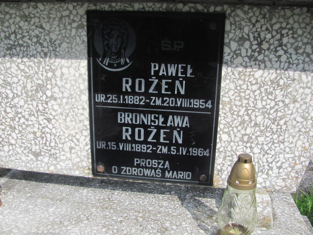 Bronisława Rożeń 1892 Moszczenica - Grobonet - Wyszukiwarka osób pochowanych