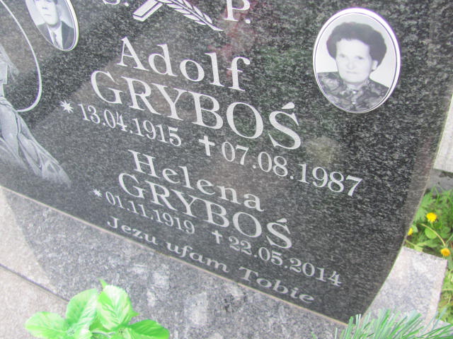 Adolf Gryboś 1915 Moszczenica - Grobonet - Wyszukiwarka osób pochowanych