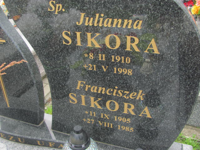Julianna Sikora 1910 Moszczenica - Grobonet - Wyszukiwarka osób pochowanych