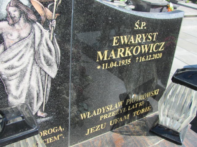 Ewaryst Markowicz 1935 Moszczenica - Grobonet - Wyszukiwarka osób pochowanych