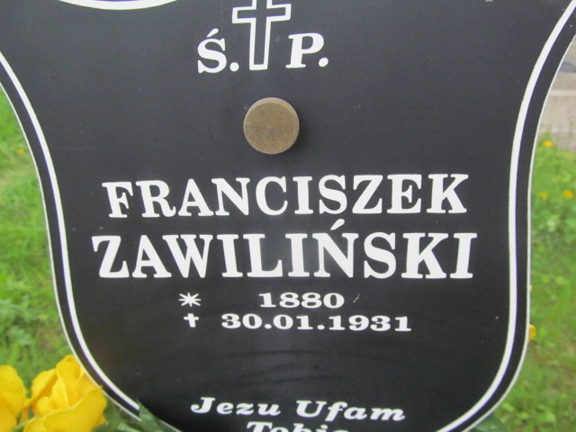 Franciszek Zawiliński 1879 Moszczenica - Grobonet - Wyszukiwarka osób pochowanych
